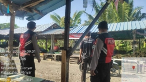 Patroli Presisi Sat Samapta Polres Gianyar Sambangi Pasar Rakyat Samplangan, Situasi Aman dan Kondusif