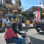 Polsek Kintamani sigap amankan aktivitas warga di depan Pura Batur Kintamani