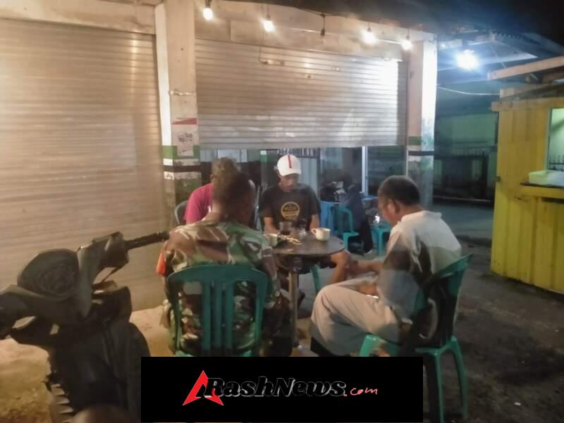 Koramil 1628-03/Seteluk Tingkatkan Pengawasan Wilayah Melalui Patroli Malam
