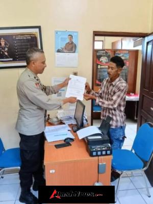 Pelayanan SPKT Polsek Baturiti Bantu Warga Buat Laporan Kehilangan Buku Tabungan