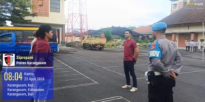 Propam laksanakan pengawasan apel fungsi personil Polres Karangasem