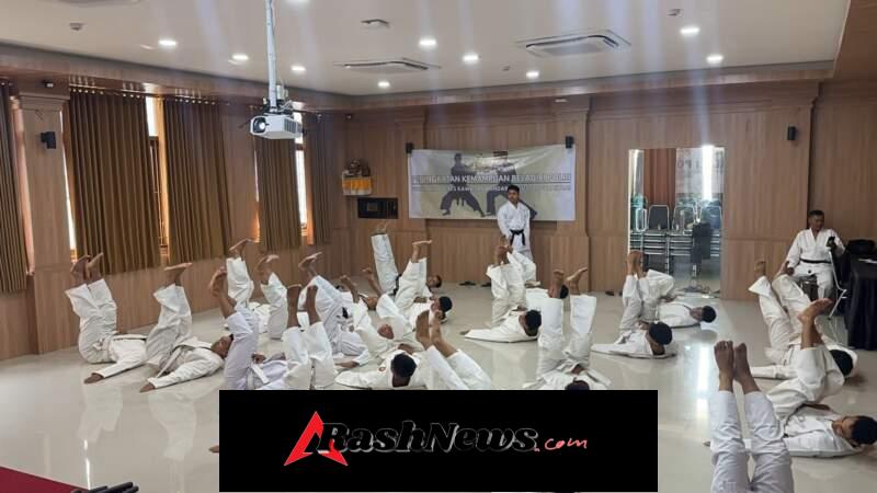 Asah Kemampuan Personel, Polres Bandara Ngurah Rai Gelar Latihan Beladiri Polri