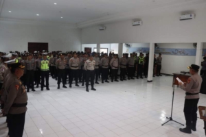 Pengamanan IBTK 2026 Berakhir, Polres Karangasem Gelar Apel Konsolidasi