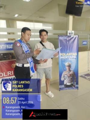 Sat Lantas Polres Karangasem Berikan Pelayanan Prima di BPKB