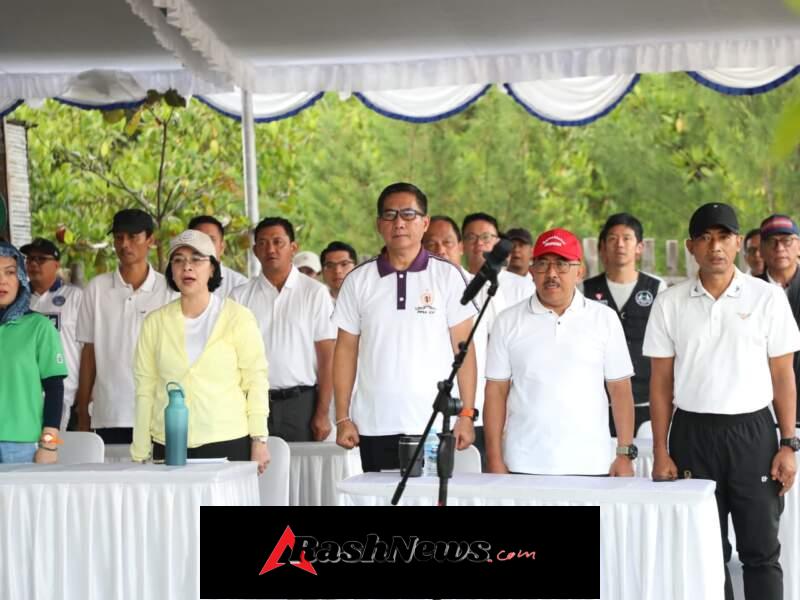KOLABORASI HIJAU DI TAHURA NGURAH RAI, WAKAPOLDA BALI HADIRI AKSI TANAM MANGROVE UNTUK MASA DEPAN BUMI