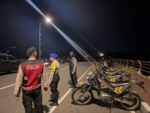 Raimas Polres Klungkung Tingkatkan Pemantauan di Jembatan Merah PKB