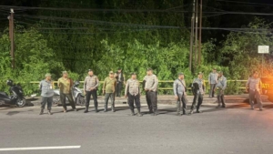 Polsek Kutsel gelar patroli Gabungan dengan Forkopimcam, Tekan Potensi Kriminalitas malam minggu