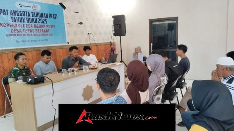 Babinsa Koramil Taliwang Hadiri RAT Koperasi Merah Putih Desa Tepas Sepakat