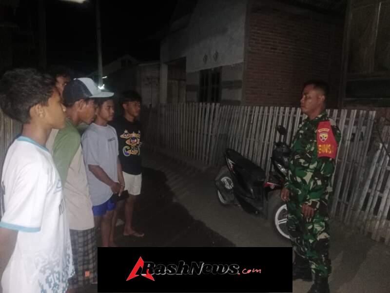 Babinsa Poja Gelar Patroli Siskamling, Antisipasi Gangguan Kamtibmas