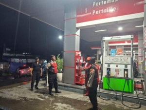 Cegah Potensi Kejahatan Polsek Kuta Utara Patroli sambangi SPBU