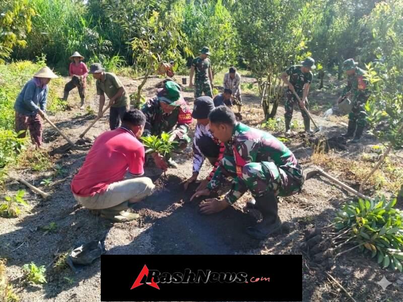 Sinergi TNI dan Masyarakat Berjibaku membangun RTLH pada kegiatan non fisik TMMD ke 128 tahun 2026 di Desa Pempatan
