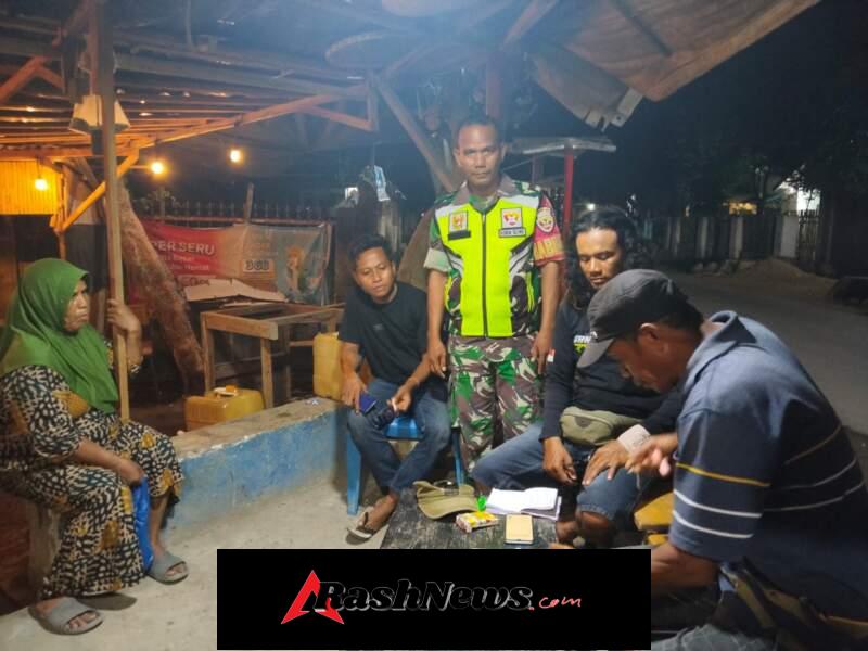 Babinsa Koramil 1608-02/Bolo Gelar Ronda Malam untuk Jaga Keamanan Warga
