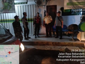 Jaga Kondusivitas Wilayah, Polsek Bebandem Gelar Patroli 3 Pilar di Desa Bebandem