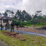 TMMD ke- 128 Kodim 1623/Karangasem kerjakan lapangan bola voli, capai 60 persen