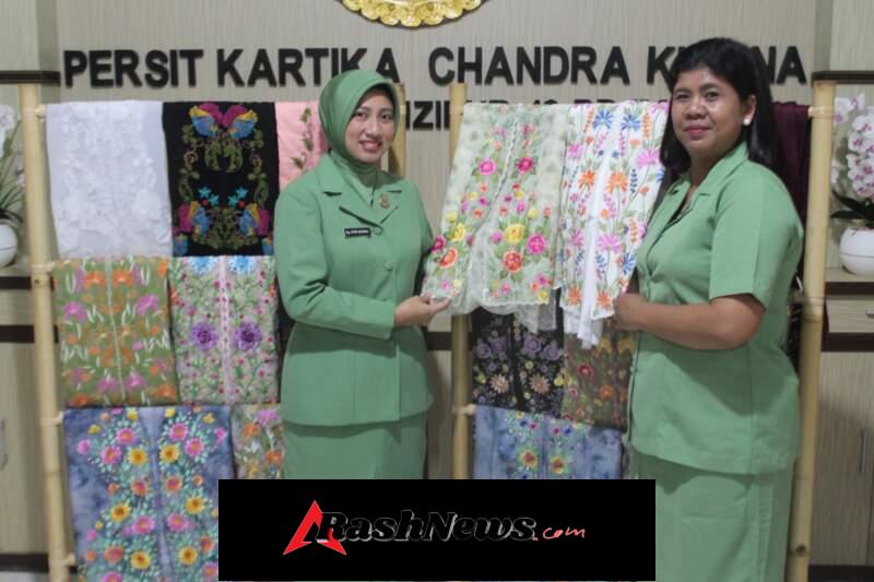 UMKM Kembang Pucuk Bordir Persit Yonzipur 18 PD IX/Udayana Siap Curi Perhatian di Ajang PERSIT BISA 2 Jakarta