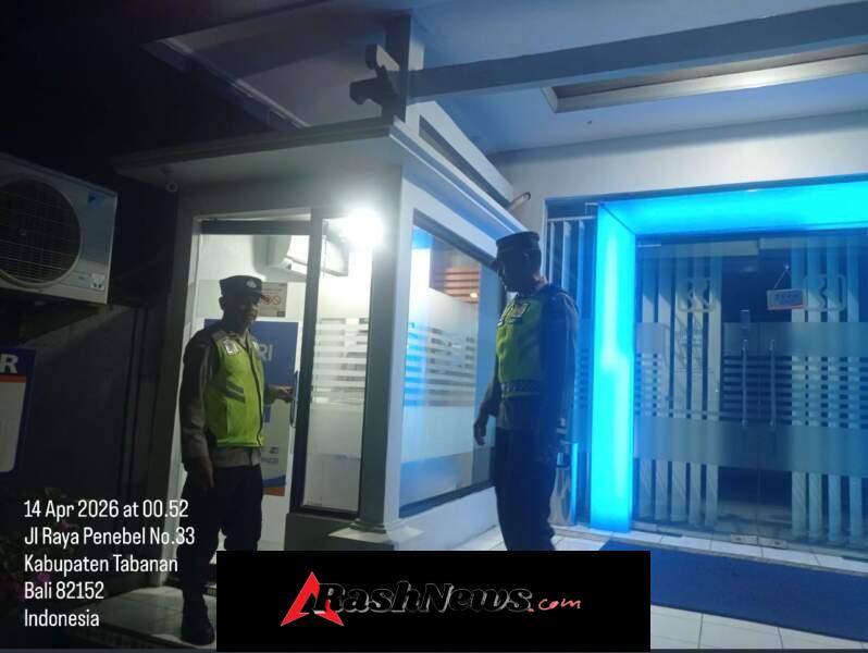 Antisipasi Gangguan Kamtibmas Polsek Penebel Patroli Subuh