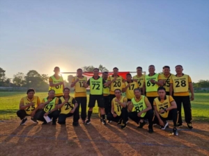 Kapolsek Kedirib Didampingi Waka Melaksanakan Kesempatan Jasmani di Lapangan Debes