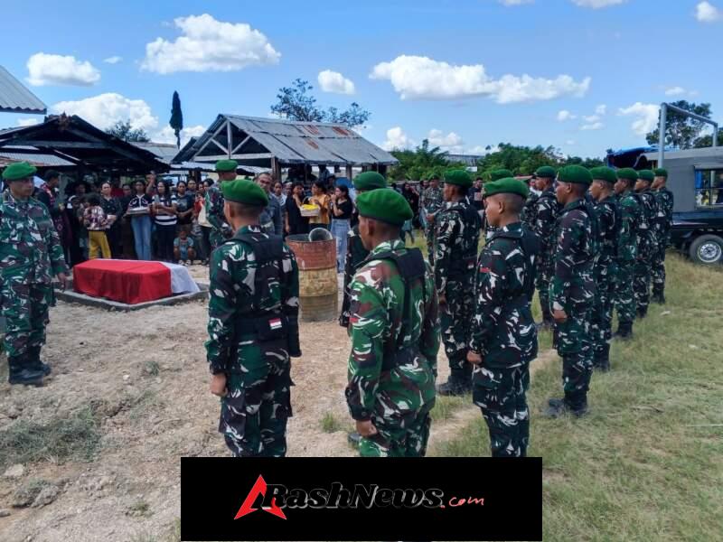Tangis dan Hormat Terakhir: TNI Lepas Kepergian Purnawirawan di Nunumeu