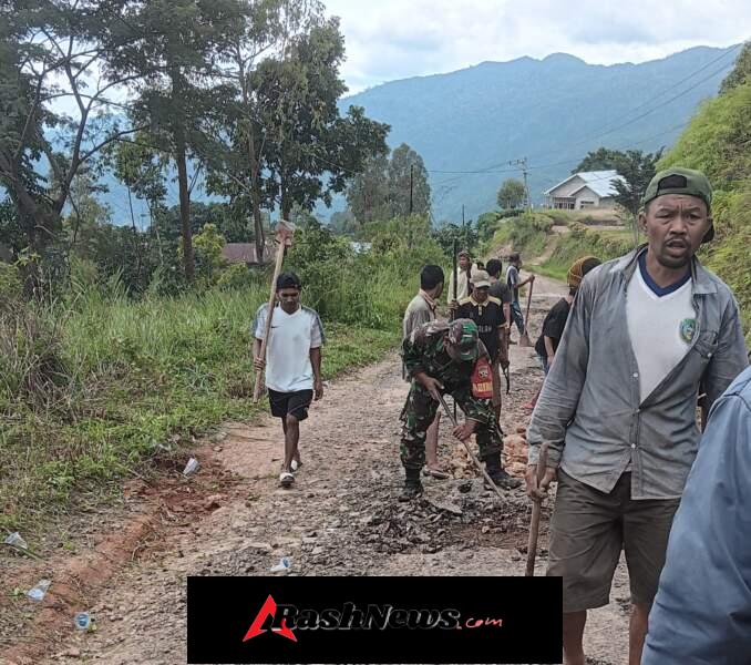 TNI Hadir di Tengah Masyarakat, Babinsa Sudarwanto Ajak Warga Bangun Infrastruktur Desa