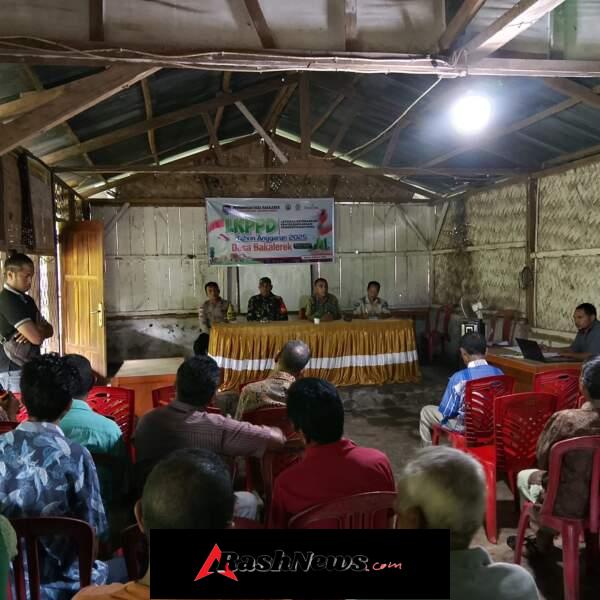 Babinsa Ikuti Pembahasan Laporan Anggaran Desa di Bakalerek