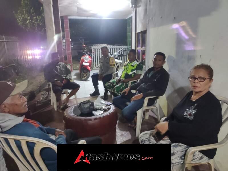 Sinergitas TNI-Polri dan Aparat Kelurahan, Komsos Malam di Lodapare