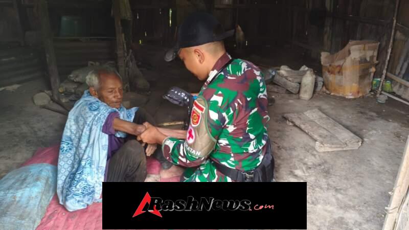 Yonarmed 12 Kostrad Peduli, Pos Fohuk Gelar Layanan Kesehatan Door to Door