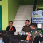 Perkuat Sinergitas, Satgas Pamtas Yonarhanud 2 Kostrad Adakan Coffe Morning