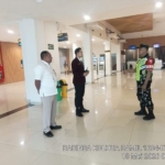 Babinsa Dan Avsec Bandara Pantau Penumpang Mudik Bersama