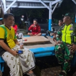 Jaga Stabilitas Wilayah, Anggota Koramil 1607-04/Alas Gelar Patroli Malam