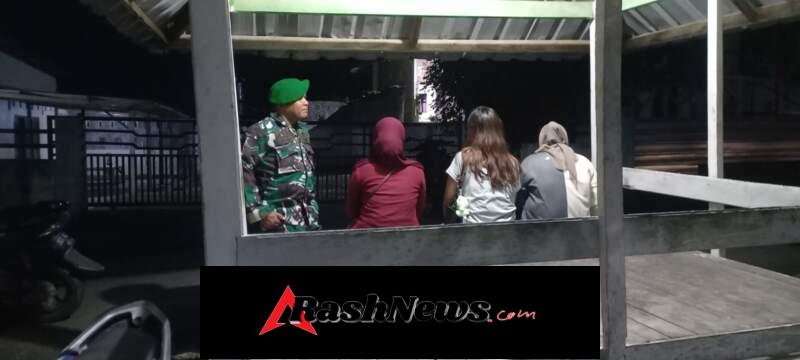 Patroli Rutin Koramil Sekongkang Berjalan Lancar, Lingkungan Tetap Kondusif