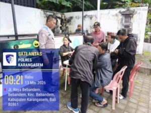 Tedun Banjar Polres Karangasem Berikan Pelayanan SIM dan SAMSAT Keliling