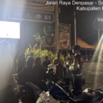 Blue light Patrol Polsek Mengwi Antisipasi Balapan Liar dan Gangguan Kamtibmas di Jalur Utara