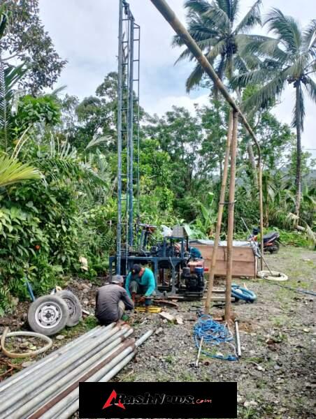 Hampir Tuntas, Satgas TMMD Ke-128 Kodim 1623/Karangasem Genjot Pengerjaan Sumur Bor Hingga 85 Persen.