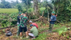 Progres Baru 1 Persen, Pembangunan Jembatan Perintis Kodim Klungkung Masuki Tahap Awal Perakitan Cakar Ayam