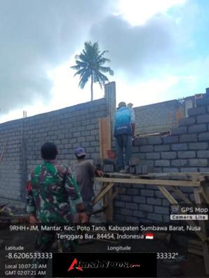 Wujud Kepedulian Wilayah, Babinsa Desa Mantar Monitoring KDKMP di Desa Binaan