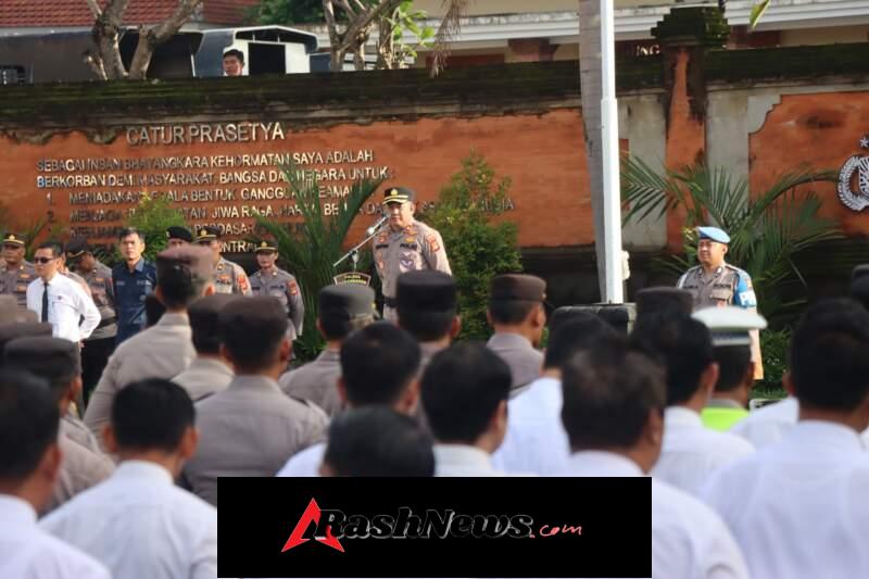 Pimpin Apel Jam Pimpinan, Wakapolres Karangasem Tekankan Bijak Bermedsos dan Pelayanan Humanis