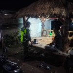 Wujud Kepedulian Terhadap Keamanan Warga, Koramil 1607-07/Lunyuk Rutin Patroli Malam