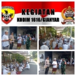 Jaga Tradisi dan Kamtibmas, Babinsa Tampaksiring Hadir Kawal Upacara Sakral Masyarakat