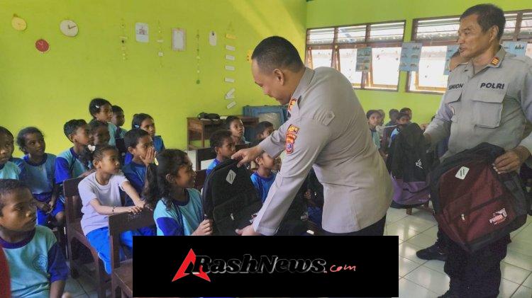 Menembus Pelosok Wukur, Kapolres Sikka Tebar Kepedulian dan Harapan bagi Generasi Penerus Bangsa