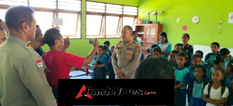 Kapolres Sikka Hadir di Pelosok Wukur, Bawa Bantuan Pendidikan dan Semangat Baru untuk Anak-Anak Negeri