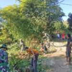 Semangat Kebersamaan di Kapassari, TNI dan Masyarakat Siapkan Pembangunan Dua Jembatan Armco Baru