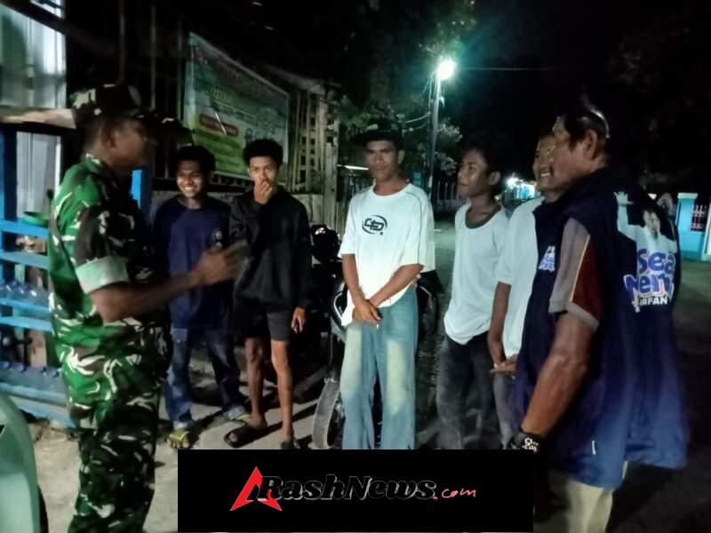 Apel Pengecekan Personil Awali Patroli Siskamling Koramil Woha