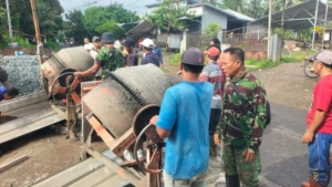 Warga Membludak! Pengecoran Jembatan Garuda Dikebut Tanpa Henti