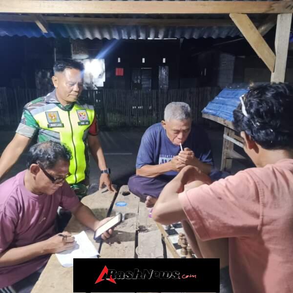 Babinsa Koramil Hu’u Gencarkan Patroli Malam Bersama Pemuda di Desa Jala