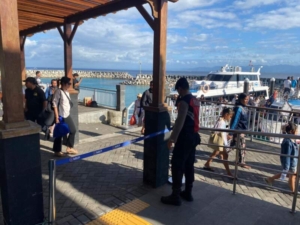 Polsubsektor Sampalan Amankan Aktivitas di Pelabuhan Segitiga Emas.