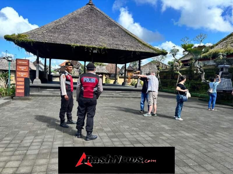 Antisipasi Gangguan Kamtibmas dan Jamin Kenyamanan Wisatawan, Personel Sat Samapta Polres Bangli Laksanakan Patroli Rutin di Objek Wisata