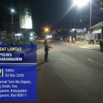 Cegah Balap Liar Sat Lantas Polres Karangasem  Gelar Patroli pada Malam Mingu