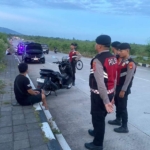 Samapta Polres Klungkung Gelar Patroli KRYD di Kawasan PKB, Antisipasi Balap Liar.