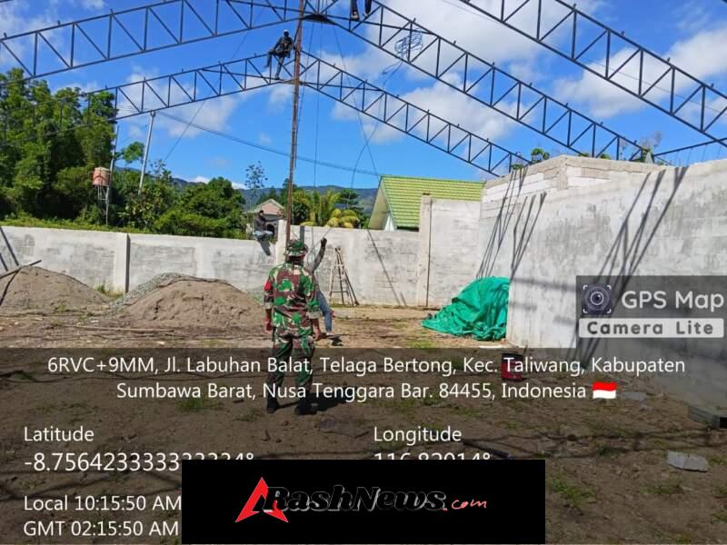 Babinsa Belo Pastikan Progres KDKMP Berjalan Sesuai Rencana