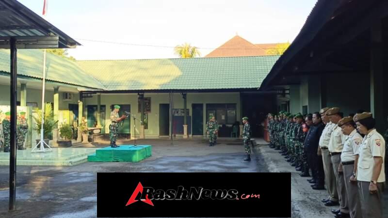 Momentum Upacara Senin, Dandim Tabanan Perkuat Jiwa Korsa dan Profesionalisme Prajurit